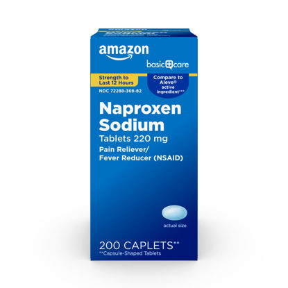 Picture of Amazon Basic Care Naproxen Sodium Tablets, 200 Count (Pack of 1)