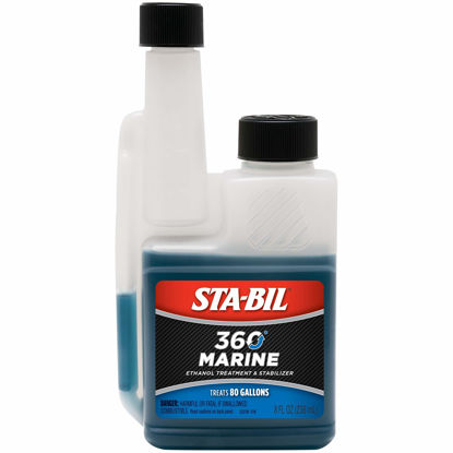 Picture of STA-BIL (22239-12PK) 360 Marine Ethanol Treatment and Fuel Stabilizer - Prevents Corrosion - Helps Clean Fuel System For Improved In-Season Performance -Treats Up To 80 Gallons, 8 fl. oz. 12 Pack