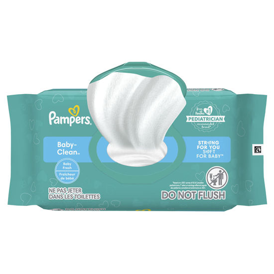 Picture of Pampers Baby Wipes Baby Fresh Scented 1X Pop-Top Packs 72 Count