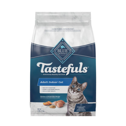 Picture of Blue Buffalo Tastefuls Indoor Natural Adult Dry Cat Food, Chicken 3lb bag