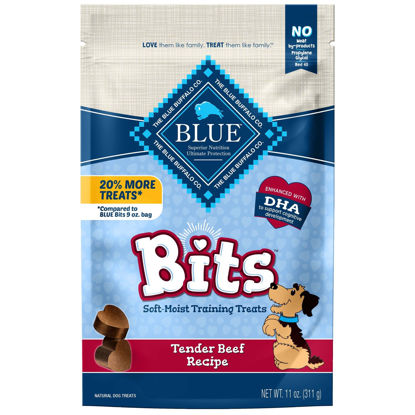 Picture of Blue Buffalo BLUE Bits Natural Soft-Moist Training Dog Treats, Beef Recipe 11-oz Bag
