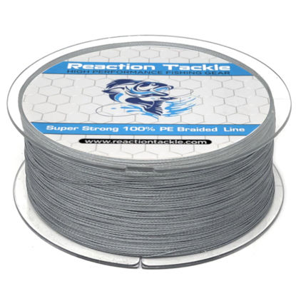 Picture of Reaction Tackle Braided Fishing Line Gray 100LB 300yd