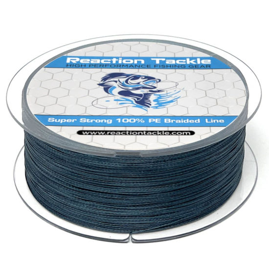 Reaction Tackle Braided Fishing Line Low Vis Gray 10LB 500yd