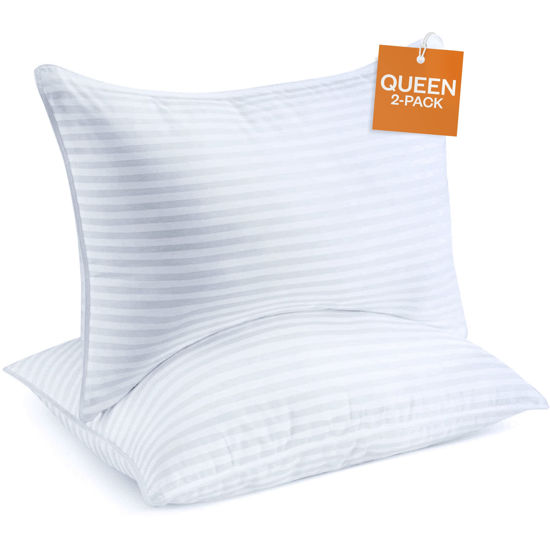 GetUSCart Sleep Restoration Bed Pillows for Sleeping Queen Size Set of 2 Comfortable Luxury Cooling Pillow for Back Side or Stomach Sleepers