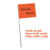 Picture of Zozen Marking Flags, Orange Marker Flags - 1000 Pcs | 15x4x5 Inch, Lawn Flags, Landscape Flags, Marker Flags for Lawn, Survey Flags, Irrigation Flags, Match with for Distance Measuring Wheel.