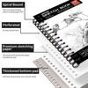 Picture of FIXSMITH 5.5"X8.5" Sketch Book | 100 Sheets (68 lb/100gsm) | Durable Acid Free Drawing Paper | Spiral Bound Artist Sketch Pad | Ideal for Kids, Beginners, Artists & Professionals | Bright White
