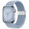 Picture of Qimela Compatible with Apple Watch Band 49mm 45mm 44mm 42mm,Stretchy Sport Solo Loop Strap with Adjustable Buckle,Elastic Nylon Braided Wristband for iWatch Series 8 7 6 SE 5 4 3 2 1 Ultra,Women Men