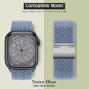 Picture of Qimela Compatible with Apple Watch Band 49mm 45mm 44mm 42mm,Stretchy Sport Solo Loop Strap with Adjustable Buckle,Elastic Nylon Braided Wristband for iWatch Series 8 7 6 SE 5 4 3 2 1 Ultra,Women Men