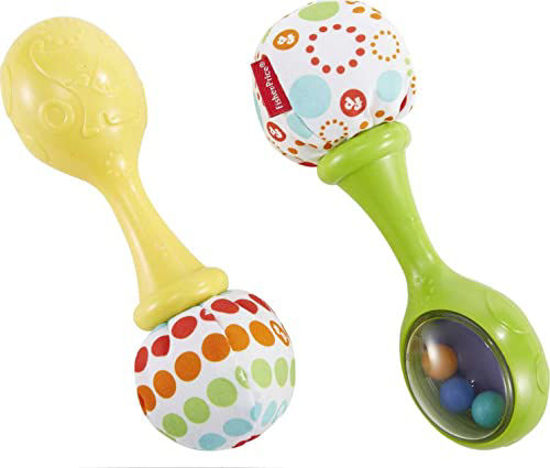 GetUSCart Fisher Price Baby Toys Rattle n Rock Maracas Set of 2