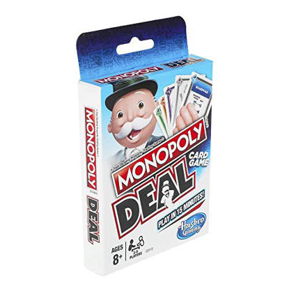 Picture of Monopoly Deal Quick-Playing Card Game for Families, Kids Ages 8 and Up and 2-5 Players