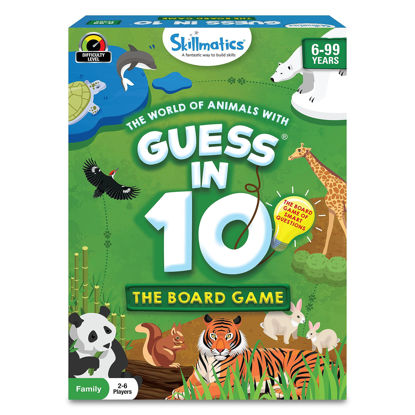 Picture of Skillmatics Family Card & Board Game - Guess in 10 Animals, Gifts for 6 Year Olds and Up, Average Playtime 30 Minutes, 2-6 Players