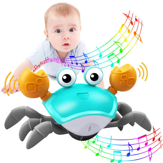 Pulpo Bailarín KIMIGO - Juguete Interactivo Para Bebés 3-12 Meses, Evita Obstáculos, Con Luces LED Y Música