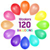 Picture of OWill 120pcs Balloons Assorted Color 12 Inches Rainbow Latex Balloons,Color Party Balloons for Birthday Baby Shower Wedding Party Supplies Arch Garland Decoration