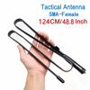 Picture of 48.8 Inch ABBREE Army Game Foldable Tactical Outdoor Sports Dual Band 2M/70CM 144/430MHz Antenna for Baofeng UV-5R UV-82 BF-F8HP GT-3TP Ham GMRS Two Way Radio