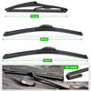 Picture of 3 wipers Replacement for 2011-2015 Kia Sorento/2010-2021 Kia Soul/2018-2019 Kia Soul EV, Windshield Wiper Blades Original Equipment Replacement - 24"/20"/11" (Set of 3) U/J HOOK