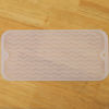Picture of MicoYang Silicone Dish Drying Mat for Multiple Usage,Easy clean,Eco-friendly,Heat-resistant Silicone Mat for Kitchen Counter,Sink,Bar,Bottle,or Cup Translucent S 12 inches x 6 inches