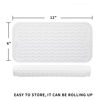 Picture of MicoYang Silicone Dish Drying Mat for Multiple Usage,Easy clean,Eco-friendly,Heat-resistant Silicone Mat for Kitchen Counter,Sink,Bar,Bottle,or Cup Translucent S 12 inches x 6 inches