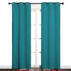 Picture of NICETOWN Room Darkening Curtains 84 inch Length 2 Panels, Thermal Insulated Grommet Blackout Curtains for Modern Casual Elegant Bedroom Kids Room Theme Decoration (Peacock Teal, 2 Pieces, W34)