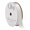 Picture of Berwick Offray 061152 5/8" Wide Single Face Satin Ribbon, White, 6 Yds