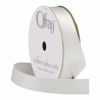 Picture of Berwick Offray 061152 5/8" Wide Single Face Satin Ribbon, White, 6 Yds