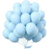 Picture of PartyWoo Blue Balloons, 50 pcs 12 Inch Pastel Blue Balloons, Latex Balloons for Balloon Garland Arch as Party Decorations, Birthday Decorations, Wedding Decorations, Boy Baby Shower Decorations