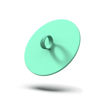Picture of Boie USA Loop Body Scrubber - Handheld Exfoliating Loofah Alternative. Anti-Acne Shower Brush for Cleansing Skin. Silicone-Like Bristles, Long Lasting, Hypoallergenic, & Sustainable (Mint)
