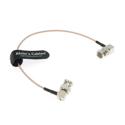 Picture of Alvin's Cables Blackmagic RG179 Coaxial BNC Right Angle Male to Male Cable for BMCC Video Camera 30CM
