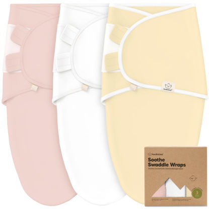 Picture of 3-Pack Organic Baby Swaddle Sleep Sacks - Newborn Swaddle Sack - Ergonomic Baby Swaddles 0-3 Months - Baby Sleep Sack - Baby Swaddle Blanket Wrap - Baby Swaddle Sack - Baby Swaddle Wrap (Daffodil)