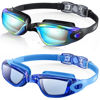 Picture of Aegend Swim Goggles, 2 Pack Swimming Goggles No Leaking Adult Men Women Youth