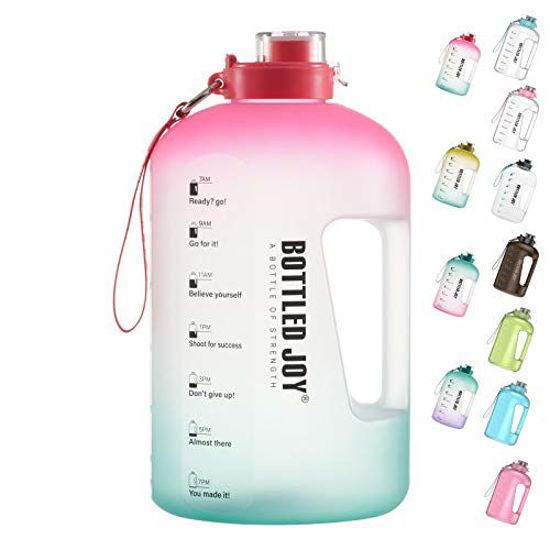 Bottled Joy Half Gallon Water Bottle, Water Bottle For Camping Workouts And  Outdoor