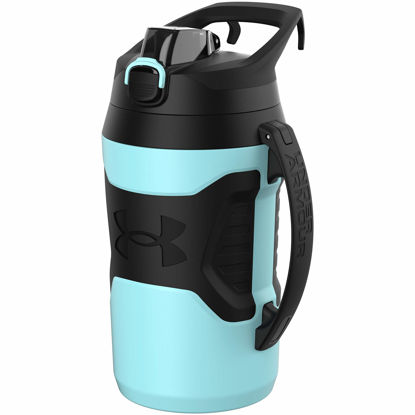 Picture of Under Armour Playmaker Sport Jug, Water Bottle with Handle, Foam Insulated & Leak Resistant, 64oz & 32oz,Breeze Blue