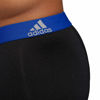 Picture of adidas Men's Performance Boxer Brief Underwear (3-Pack), Black/Collegiate Royal Blue/Scarlet Red, Large