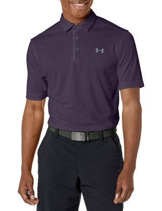 Picture of Under Armour Men's Standard Tech Golf Polo, (541) Tux Purple / / Pitch Gray, Large