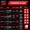 Picture of AFA Tooling - Deburring Tool with 10 BS1010, 10 BS1018, 10 BK3010, HSS Blades - Works on Metal, Resin, PVC, 3D Printed Plastic Edges - for Copper and PVC Pipes, 3D Printing, Resin Art, and Metal Work