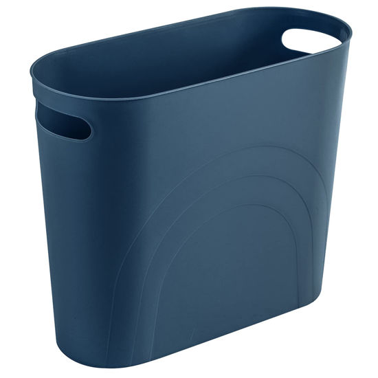 Hongzhi Small Bathroom Trash Can With Lid Soft Close-5L/1.3 Gal Slim Garbage Can Metal Step Wastebasket Rectangle Narrow Waste Bin Hkgz1764 - View #11