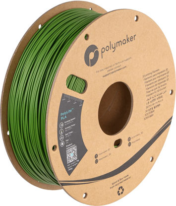 Picture of Polymaker PLA Filament 1.75mm, Jungle Green PLA 3D Printer Filament 1.75 1kg - PolyLite 1.75 PLA Filament Jungle Green 3D Filament, Dimensional Accuracy +/- 0.03mm, Compatible with Most 3D Printers