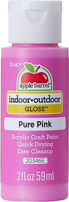 Picture of Apple Barrel Gloss Acrylic Paint in Assorted Colors (2-Ounce), 20346 Pure Pink