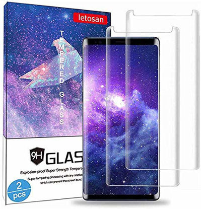 Picture of Galaxy Note 9 Screen Protector, (2-Pack) Tempered Glass Screen Protector[Force Resistant Up to 11 Pounds][Easy Bubble-Free] Case Friendly for Samsung Note9 (Released in 2018)