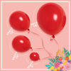 Picture of MOMOHOO Red Balloons 100 Pack - 100Pcs 5/10/12/18 Inch Red Balloons Different Sizes, Christmas Balloons Red, Valentines Day Décor, Red Latex Balloons Red Ballons Garland arch Kit Ruby Red Balloons