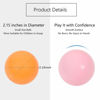 Picture of MoonxHome Ball Pit Balls for Kids, 100 pcs 2.15" Thicken Soft Plastic Crush Proof Ball Pit Balls BPA Phthalate Free Toy Ball with 3 Color White Pink Light-Pink