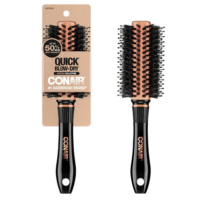 Picture of Conair Quick Blow-Dry Copper Collection, Porcupine Round Brush, Hair Brush, 1 count
