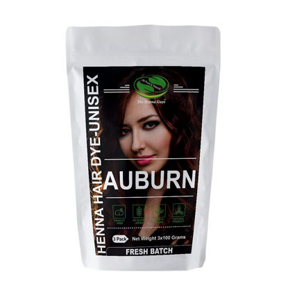 Picture of 3 Packs of Auburn Henna Hair & Beard Color/Dye - Chemicals Free Hair Color -The Henna Guys