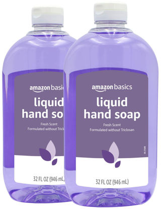 Picture of Amazon Basics Original Fresh Liquid Hand Soap, 32 Fluid Ounce, Pack of 2 (Previously Solimo)