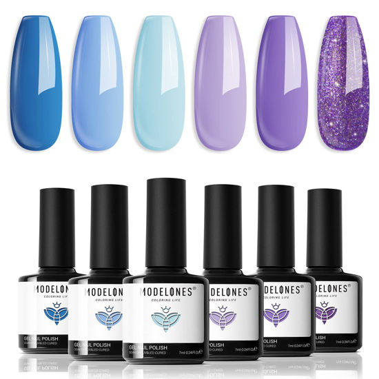Purple Silver Ombre Glitter, ManiCURE Real Nail Polish – ManiCURE Nail  Polish