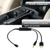 Picture of Qkansiw Auxillary Input Connector Car AUX Cable Stereo 3.5mm Interface Compatible with BM-W Y Cable