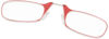 Picture of ThinOptics unisex-adult Reading Glasses + Black Universal Pod Case | Red Frames, 1.00 Strength Readers Red Frame / Black Case, 44 mm