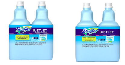 Picture of Swiffer WetJet Multi-Purpose Floor and Hardwood Cleaner Solution Refill,Wet Jet Refills in Open Window Fresh Scent, 1.25 Liter, SOhaqR 4 Pack