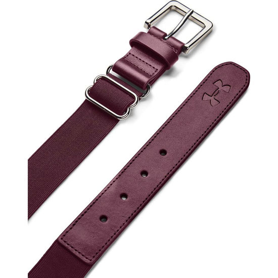 Picture of Under Armour Boys' Baseball Belt , Maroon (609)/Maroon , One Size Fits All