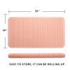 Picture of MicoYang Silicone Dish Drying Mat for Multiple Usage,Easy clean,Eco-friendly,Heat-resistant Silicone Mat for Kitchen Counter or Sink,Refrigerator or Drawer Liner Pink XXXXL 32 inches x 18 inches