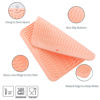 Picture of MicoYang Silicone Dish Drying Mat for Multiple Usage,Easy clean,Eco-friendly,Heat-resistant Silicone Mat for Kitchen Counter or Sink,Refrigerator or Drawer liner Pink M 12 inches x 12 inches